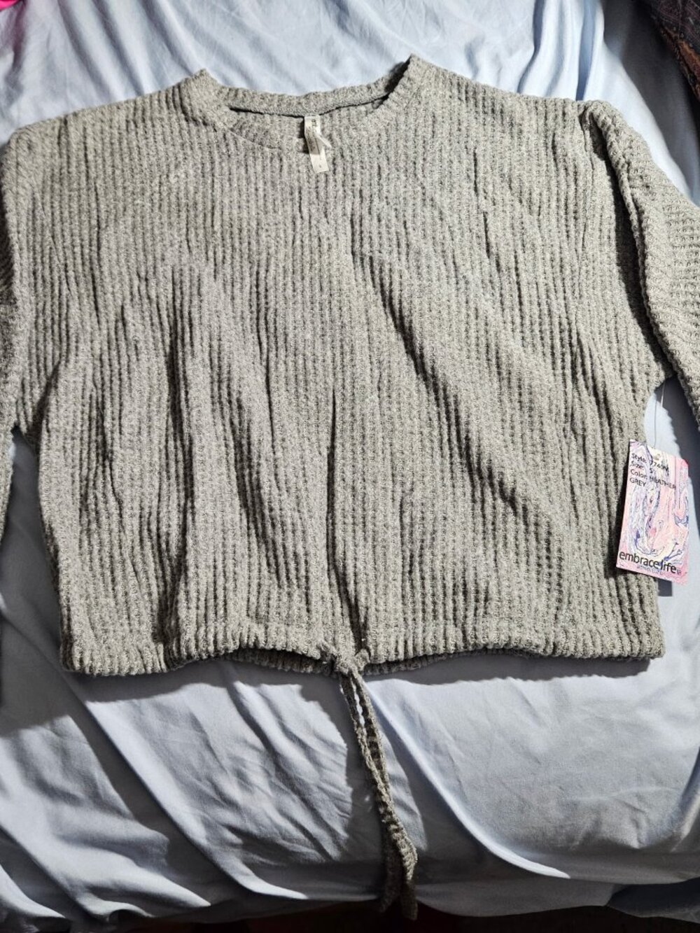 Embrace Life Athleisure Women's LS Sweater SZ Small